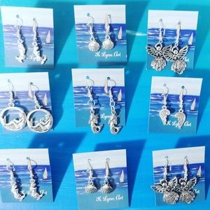 Mermaid and Angel Earings